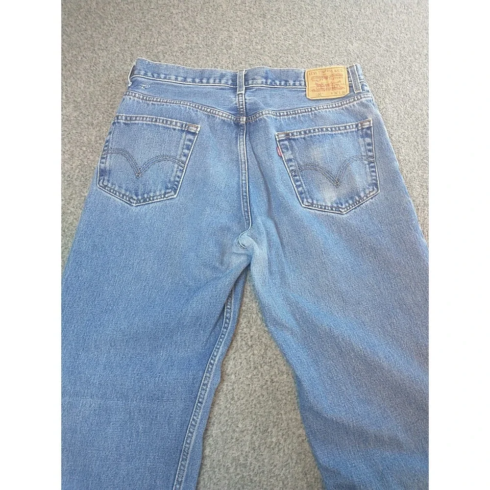 Levis 550 Relaxed Fit Jeans Mens 36x36 Medium Wash Blue Denim Tapered Leg 00550